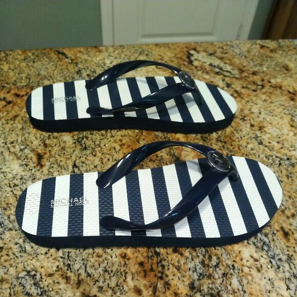 Michael Kors EVA Sole Sandals Signature/PVC/Blue/White(RX17D) 8M 38.5 EU - Picture 6 of 11